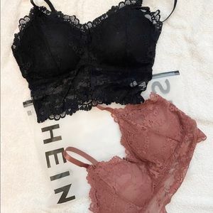 SHEIN Lace Bralette set of 2